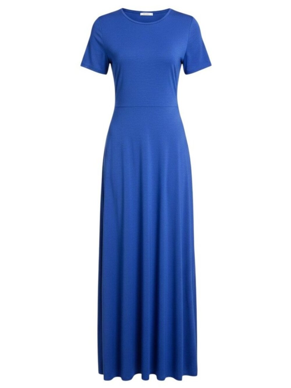 LuLaRoe Blue Maxi Dress Short Sleeve Womens Size M